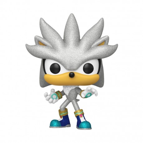 Figura POP de Silver The Hedgehog de 9 cm de Sonic