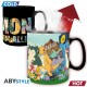 Caneca Pokémon que muda com o calor mostrando diferentes designs