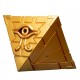 Statue Yu-Gi-Oh! Le Puzzle du Millenium dorée, 18 cm