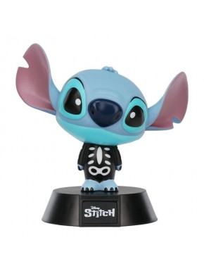 Lámpara 3D de Stitch esqueleto encendida