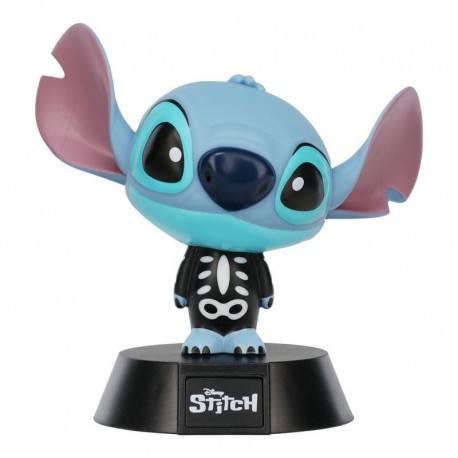Lámpara 3D de Stitch esqueleto encendida