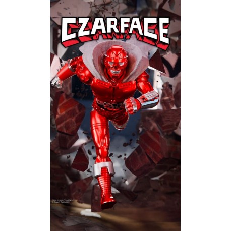 Figurine articulée Czarface en rouge avec cape