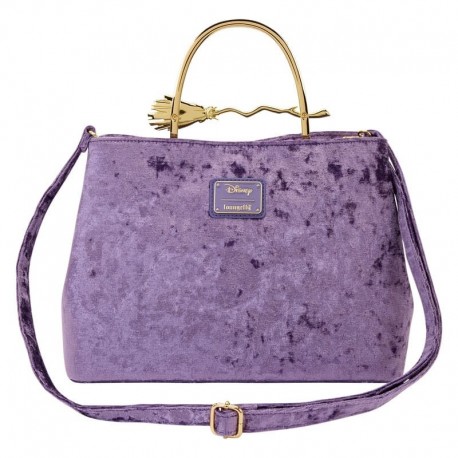 Bolsa roxa Hocus Pocus da Loungefly com alça de vassoura