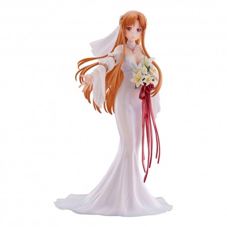 Estatua de PVC de Asuna en traje de boda de Sword Art Online