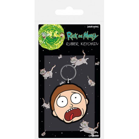 Keychain rubber Morty Rick and Morty 6 cm