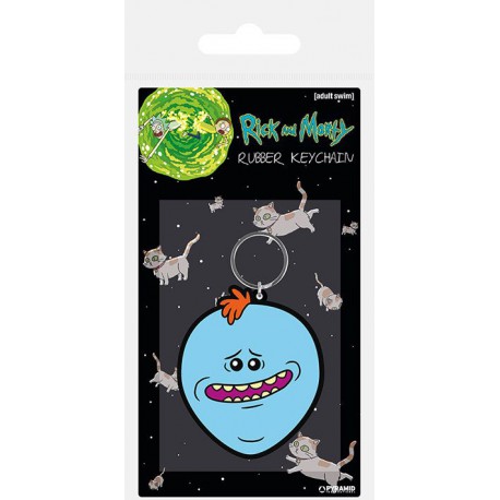 Keychain rubber Meeseeks Rick and Morty 6 cm