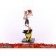 Estatua de Ed y Ein de Cowboy Bebop