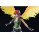 Estatua de Lilith the Firehawk con alas y base de llamas