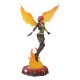 Estatua de Lilith the Firehawk con alas y base de llamas