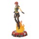 Estatua de Lilith the Firehawk con alas y base de llamas