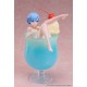 Estatua de Rem Cream Soda de Re:Zero en vaso de soda azul