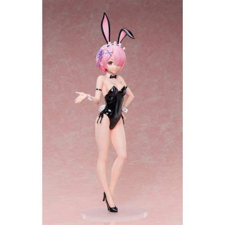 Estatua de Ram en traje de conejita de Re:ZERO