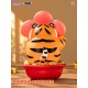 Statue d'Alexander the Tiger avec design floral, 20 cm.