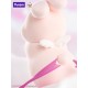 Statue de Momo Bunny de 22 cm, lapin rose avec sceptre doré