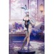 Estatua Qi Kai De Sheng Bunny Girl 29 cm con detalles en traje azul