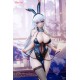 Estatua Qi Kai De Sheng Bunny Girl 29 cm con detalles en traje azul