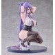 Estatua Yuna-chan 16 cm con cabello lila y atuendo minimalista