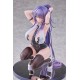 Estatua Yuna-chan 16 cm con cabello lila y atuendo minimalista