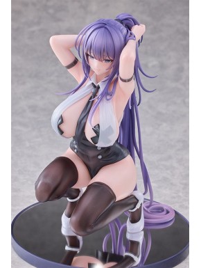 Estatua Yuna-chan 16 cm con cabello lila y atuendo minimalista