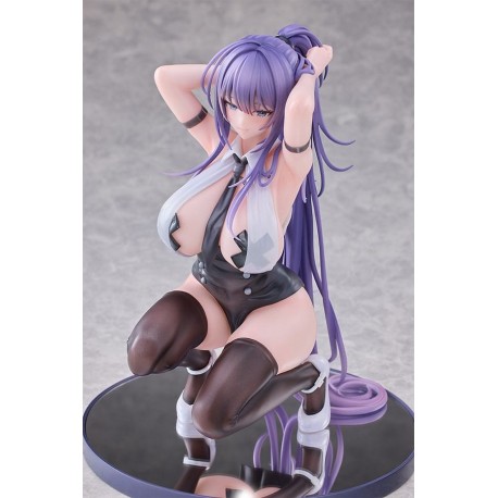 Estatua Yuna-chan 16 cm con cabello lila y atuendo minimalista