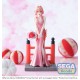 Estatua de Yuna Amagami de pie con vestido rosa