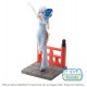 Estatua de Asahi Amagami de 18 cm en vestido azul con ramo de flores