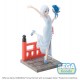 Estatua de Asahi Amagami de 18 cm en vestido azul con ramo de flores