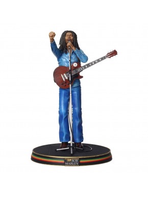 Figura de PVC de Bob Marley em concerto com guitarra