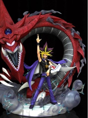 Estatua de Yami Yugi y Slifer de Yu-Gi-Oh de 51 cm