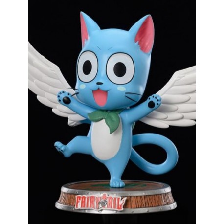 Estatua de resina de Happy de Fairy Tail con alas extendidas
