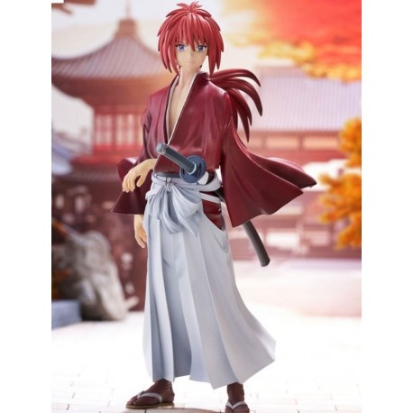 Estatua Kenshin Himura de 19 cm en kimono rojo