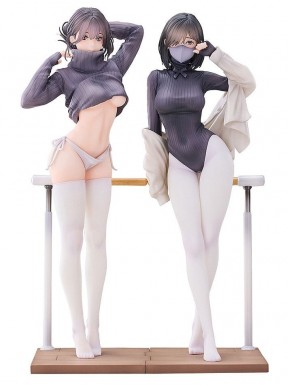 Estatua de Guitar MeiMei y Shokyu Sensei en lección de baile 24 cm