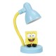 Lâmpada LED do Bob Esponja com figura sob luz azul
