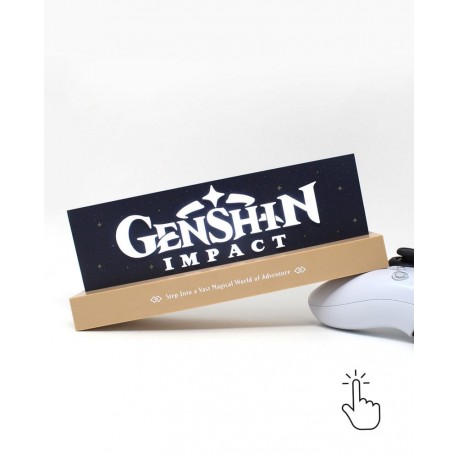 Lâmpada LED Genshin Impact com logotipo oficial