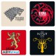 Set 4 coasters Houses Game of Thrones