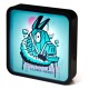 Lampe acrylique Fortnite avec design de lama en bleu et rose