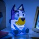 Lámpara Bluey con sonido en colores azul y amarillo