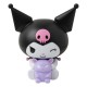 Lámpara Kuromi Sanrio negra y rosa con luz lila