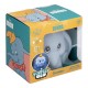 Lampe Dumbo SquishyGlo en silicone bleue