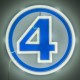 Lámpara LED Neón Marvel Fantastic Four