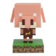 Lámpara Piglin de Minecraft de 11 cm en tonos rosa