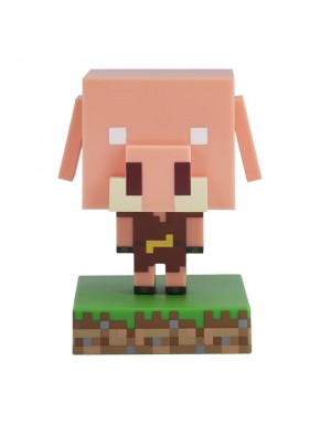 Lámpara Piglin de Minecraft de 11 cm en tonos rosa