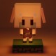 Lámpara Piglin de Minecraft de 11 cm en tonos rosa