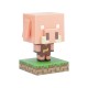 Lámpara Piglin de Minecraft de 11 cm en tonos rosa