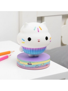 Luminária Gabby's Dollhouse Cakey Cat iluminada