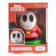 Lâmpada vermelha Shy Guy Super Mario com base verde