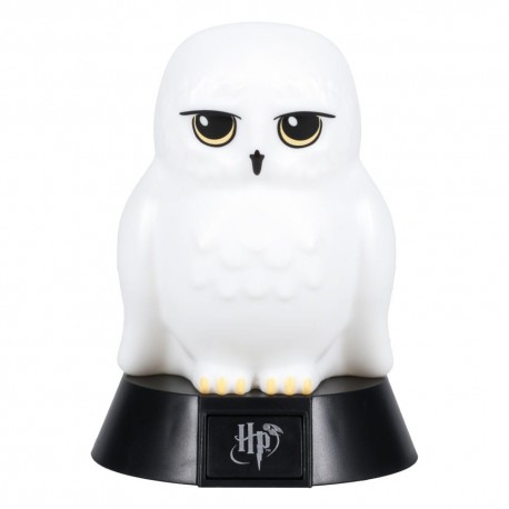 Lámpara blanca con forma de búho Hedwig de Harry Potter