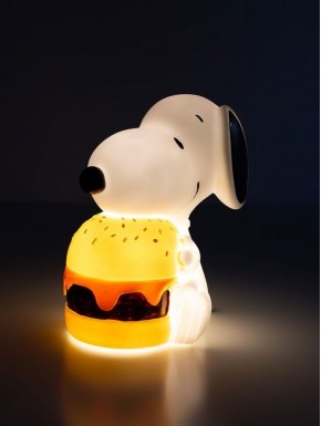 Luminária Mood Light Snoopy Peanuts com hambúrguer