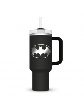 Vaso Batman acero inoxidable 1130 ml con logo plata