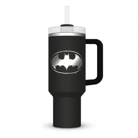 Vaso Batman acero inoxidable 1130 ml con logo plata